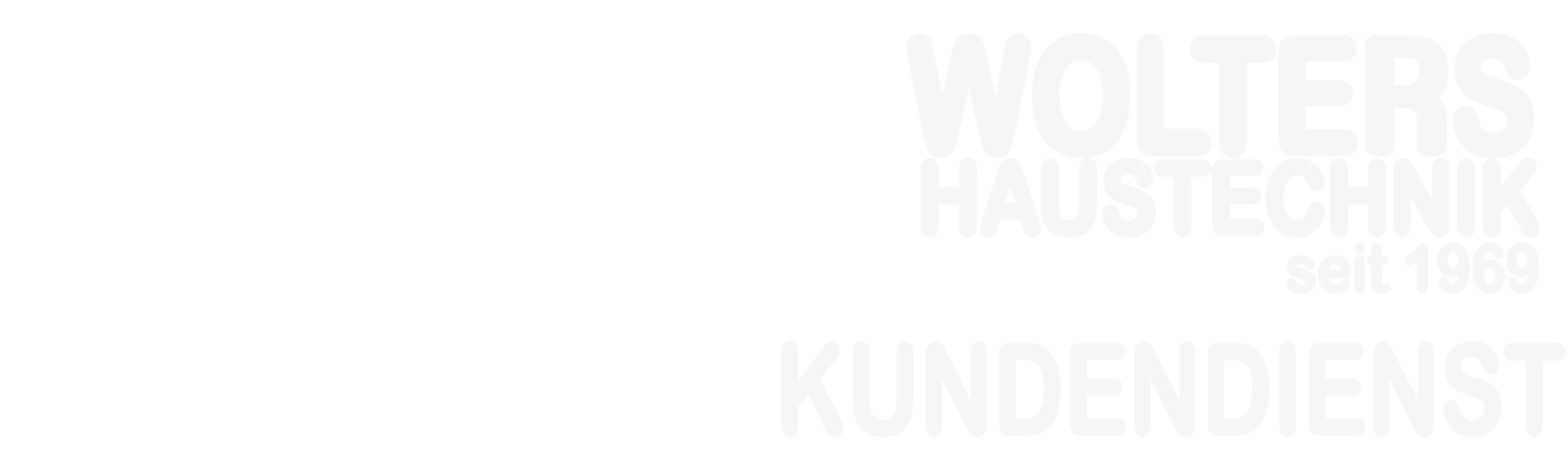 Logo von Wolters Haustechnik in Weiss