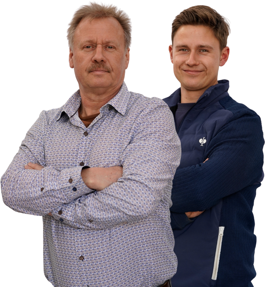Jürgen Mause und sein Sohn, Inhaber und Team von Wolters Haustechnik